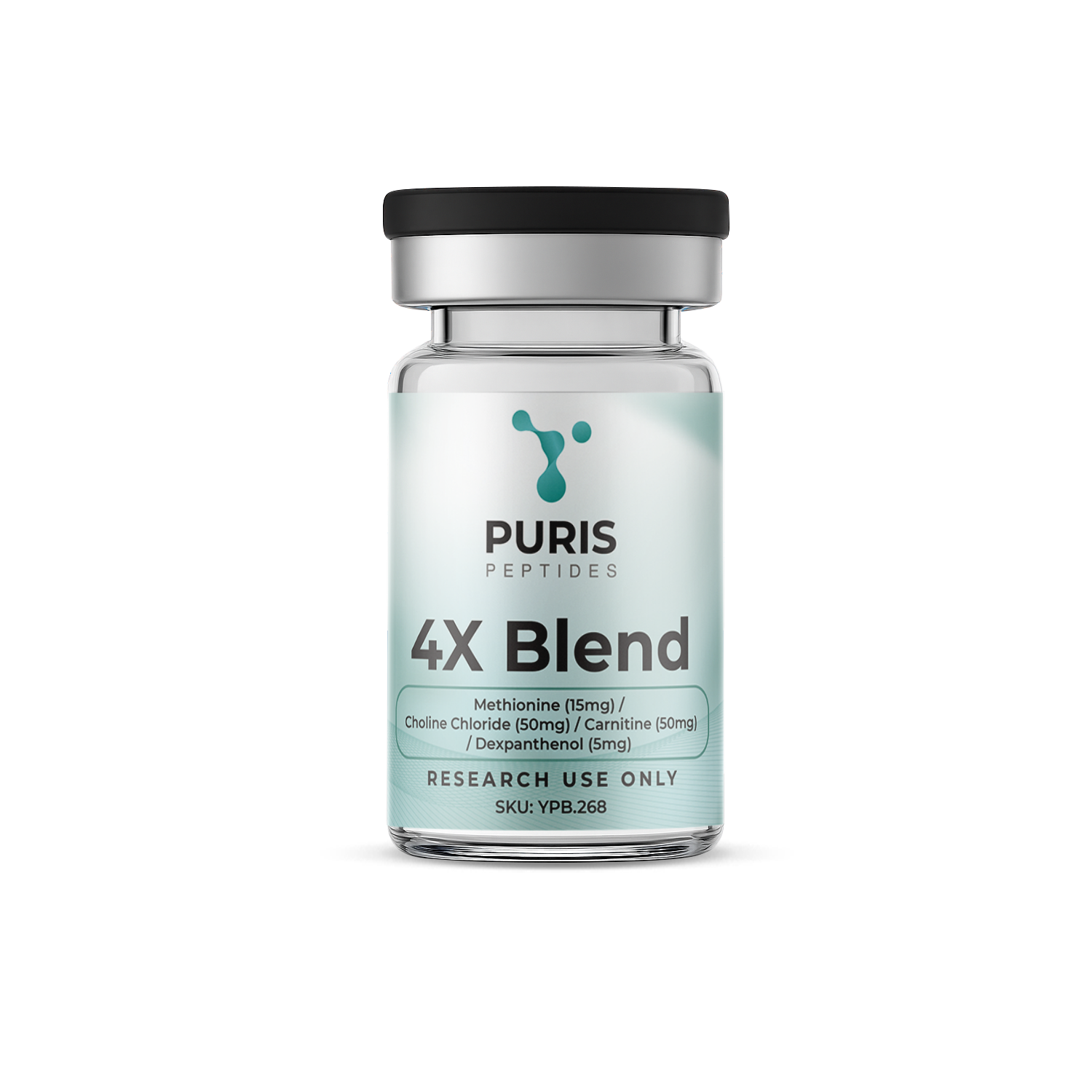 4X Blend Methionine (15mg) / Choline Chloride (50mg) / Carnitine (50mg) / Dexpanthenol (5mg)